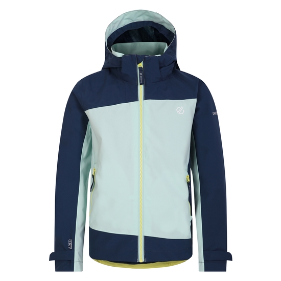 Kids' Explore II Waterproof Jacket  Mint Green Moonlight Denim