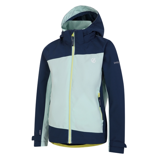 Kids' Explore II Waterproof Jacket  Mint Green Moonlight Denim