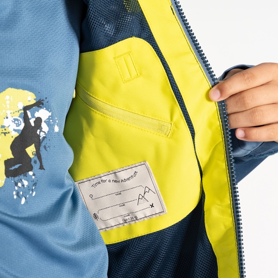 Kids' Explore II Waterproof Jacket  Coronet Blue Moonlight Denim