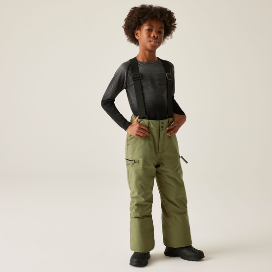 PANTALON DE SKI DARE 2B JUNIOR MOTIVE NOIR AVEC BRETELLES DÉTACHABLES