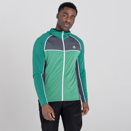 Polaire à capuche Homme PERENNIAL avec ouverture zippée Vert