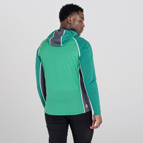Polaire à capuche Homme PERENNIAL avec ouverture zippée Vert