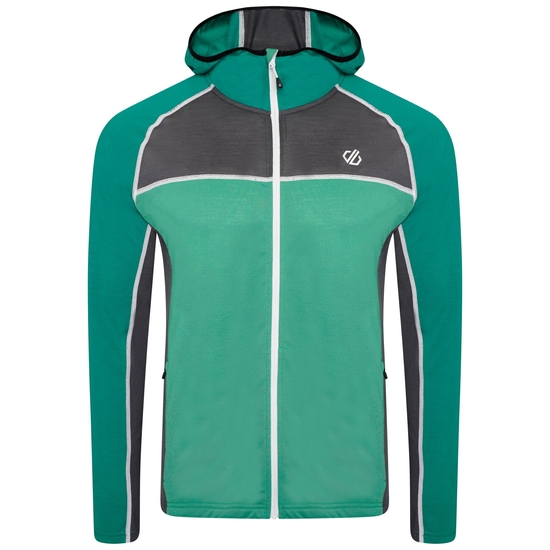 Polaire à capuche Homme PERENNIAL avec ouverture zippée Vert
