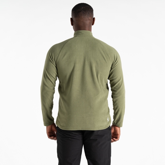 Freethink II Fleece mit halblangem Reißverschluss für Herren Olivgrün
