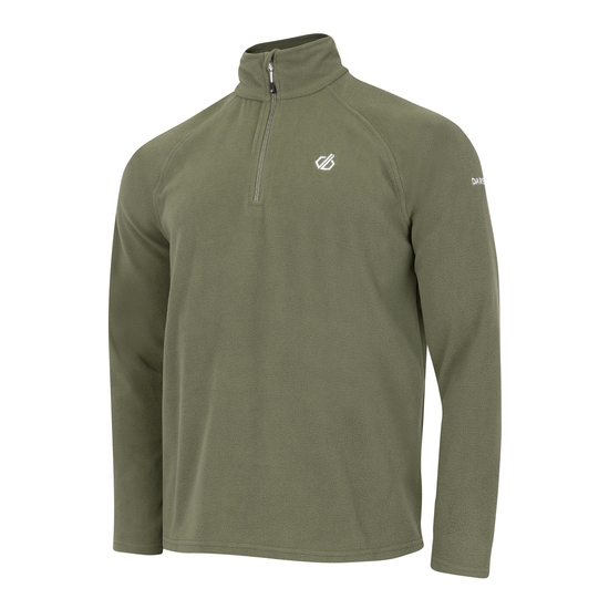 Freethink II Fleece mit halblangem Reißverschluss für Herren Olivgrün