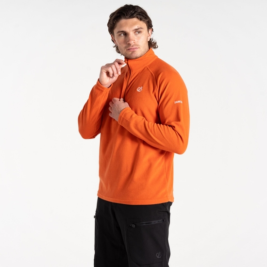 Men's Freethink II Half Zip Fleece Orange Rust