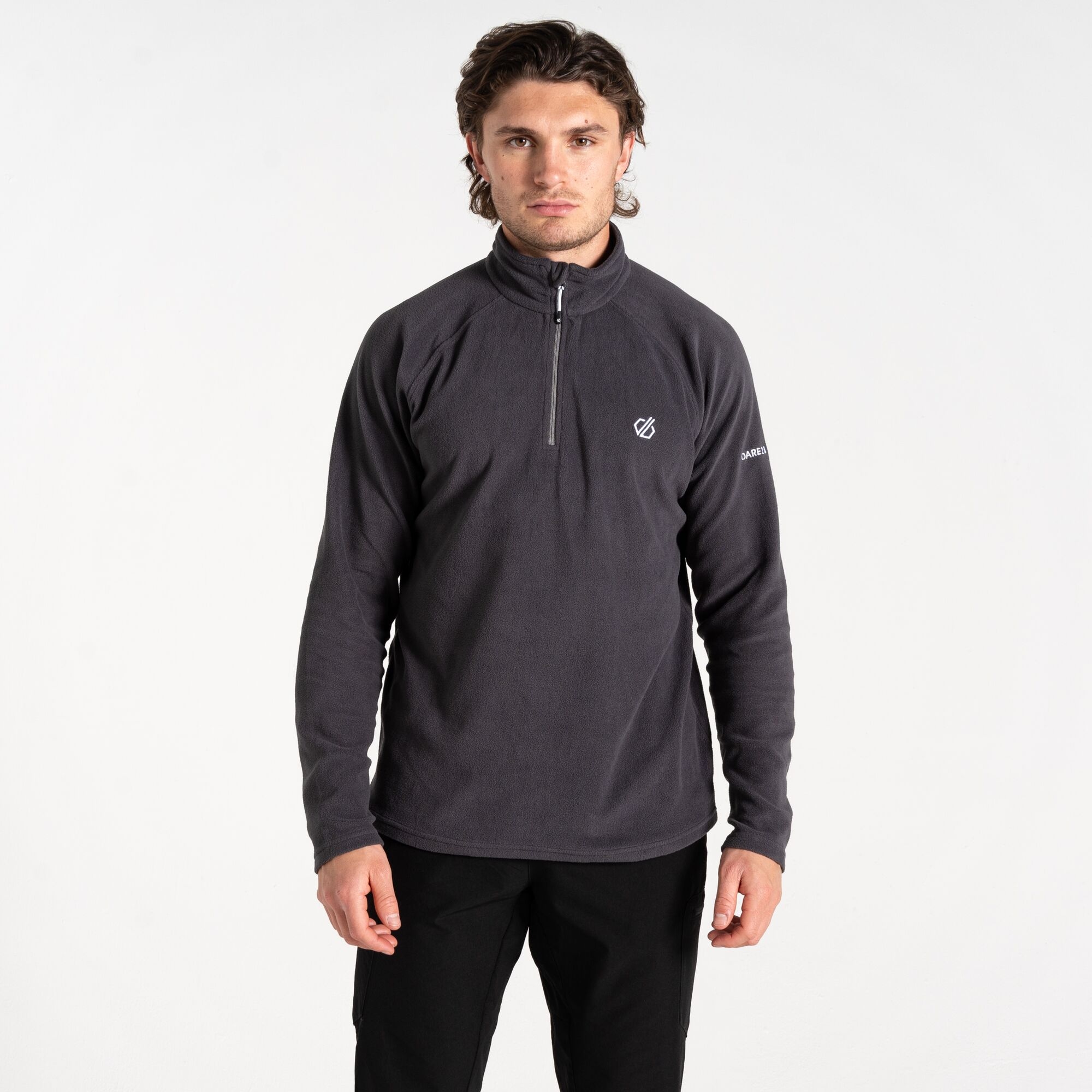 Dare 2b Men's Freethink II Half Zip Fleece Ebony Grey, Size: M