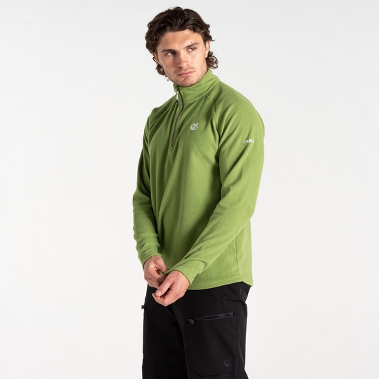 Polaire Homme FREETHINK II avec ouverture 1/2 zip Vert Sauge