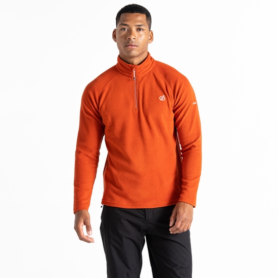 Polaire Homme FREETHINK II avec ouverture 1/2 zip Orange