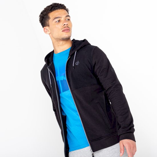 Men's Credulous Full Zip Hoodie Black
