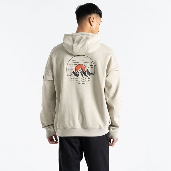 Sweat à capuche graphique Homme DISTINCTLY Gris