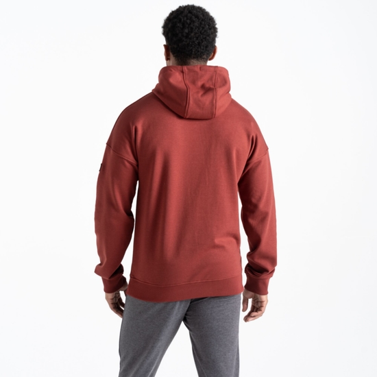 Sweat à capuche graphique Homme DISTINCTLY Brun