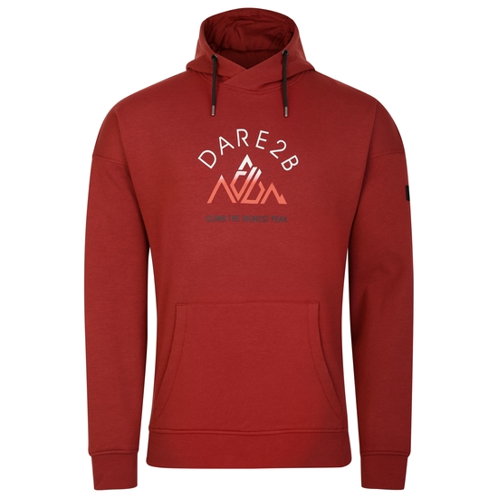 Sweat à capuche graphique Homme DISTINCTLY Brun