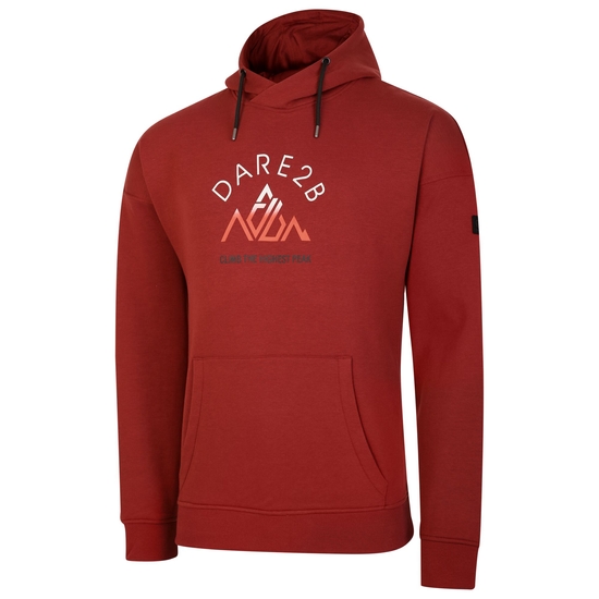 Sweat à capuche graphique Homme DISTINCTLY Brun