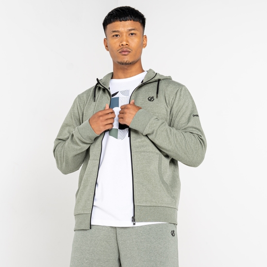 Men's Lounge Out Full Zip Hoodie Agave Marl
