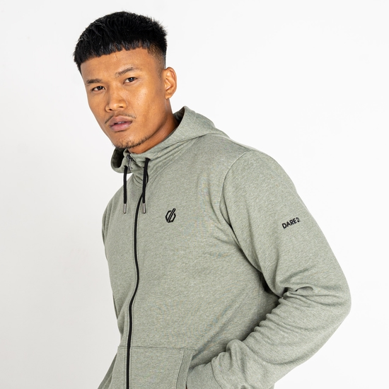 Men's Lounge Out Full Zip Hoodie Agave Marl