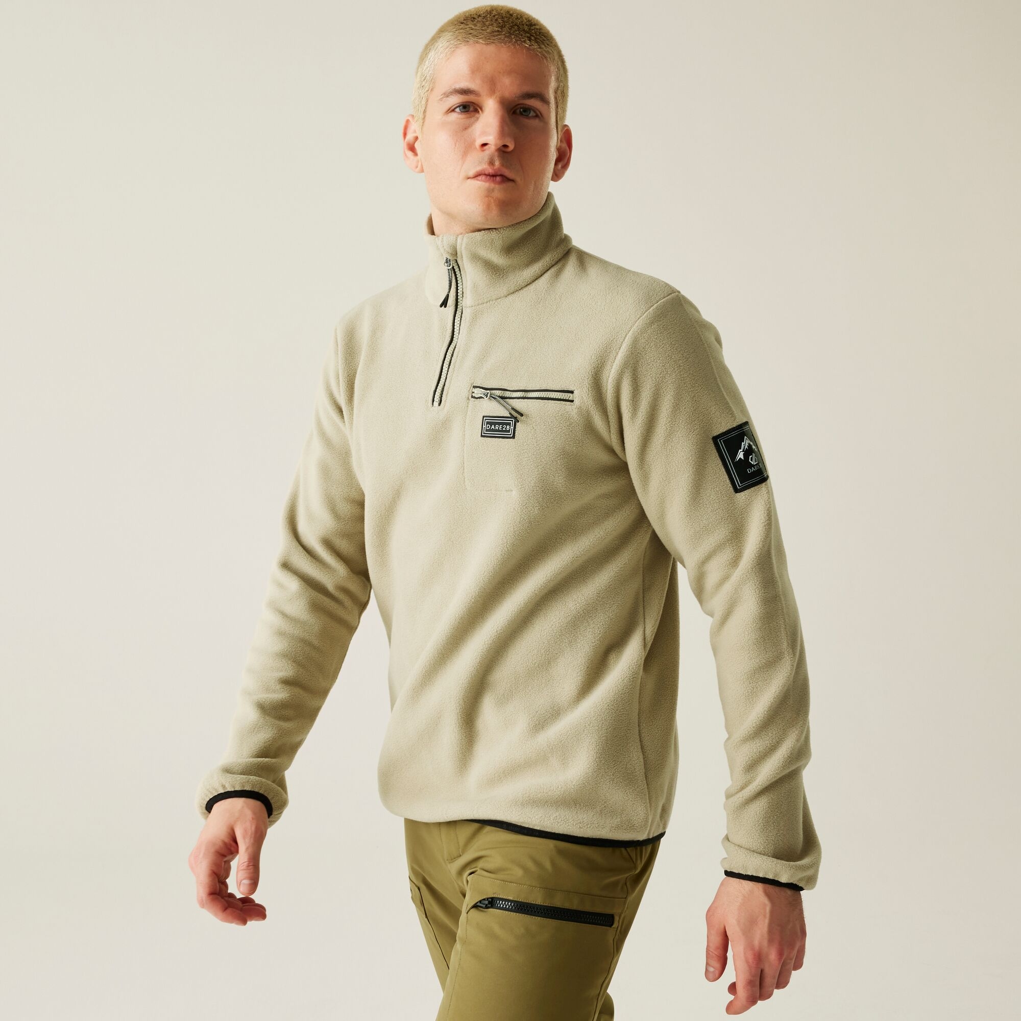 Dare 2B Men's White Affinity Fleece Size: S