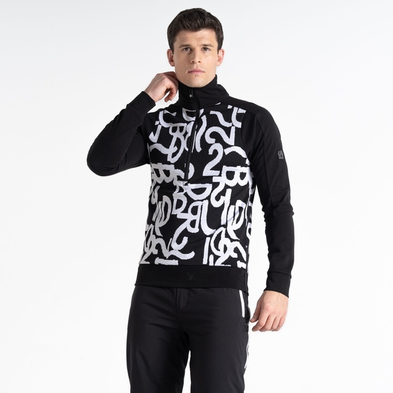 HERREN SPEED SWEATSHIRT Schwarz Weiß