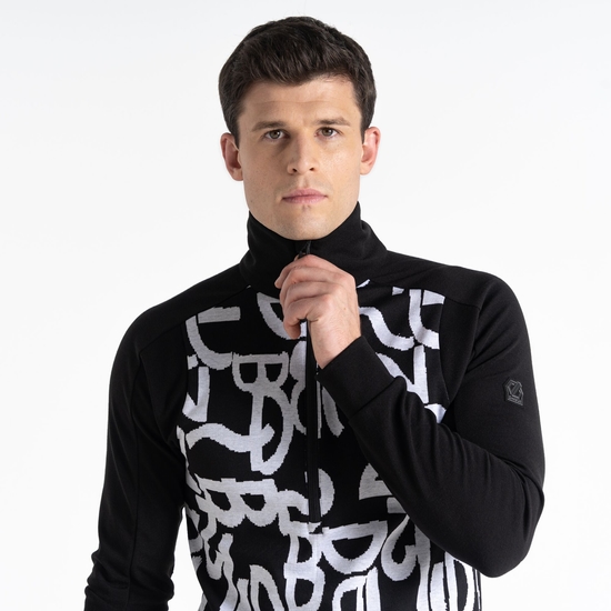 HERREN SPEED SWEATSHIRT Schwarz Weiß