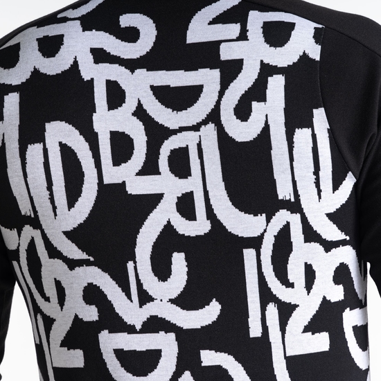 HERREN SPEED SWEATSHIRT Schwarz Weiß
