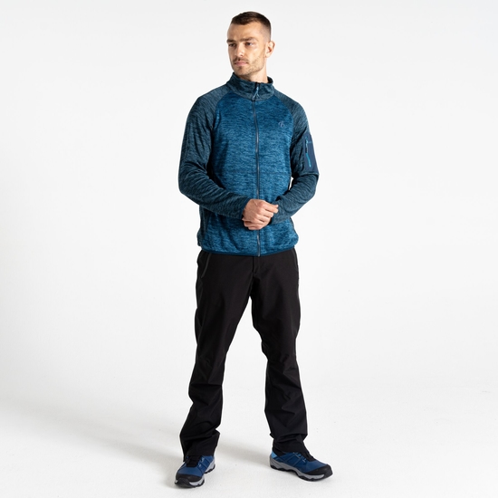 Men's Torrek Mountain Zip Through Fleece Moonlight Denim