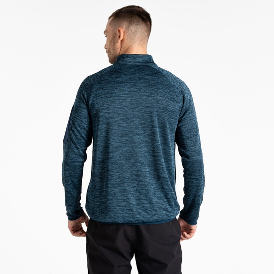 Men's Torrek Mountain Zip Through Fleece Moonlight Denim
