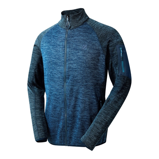 Men's Torrek Mountain Zip Through Fleece Moonlight Denim