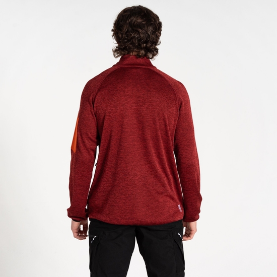 Men's Torrek Mountain Zip Through Fleece Syrah Cinnamon Red