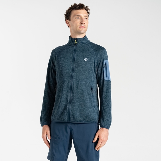 Men's Torrek Mountain Zip Through Fleece Moonlight Denim