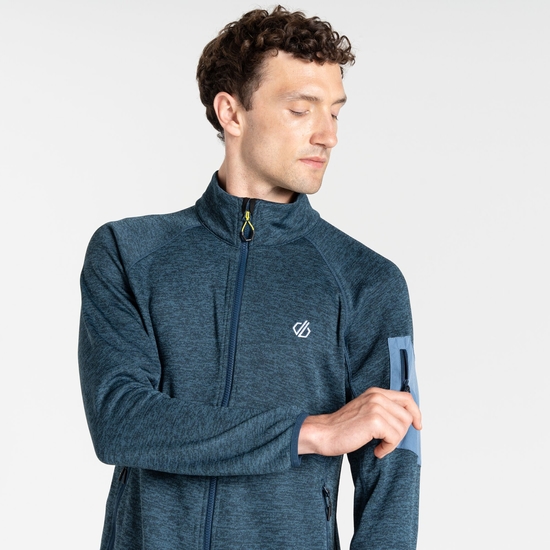 Men's Torrek Mountain Zip Through Fleece Moonlight Denim