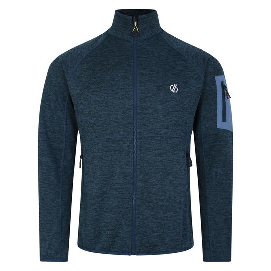 Men's Torrek Mountain Zip Through Fleece Moonlight Denim