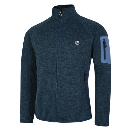 Men's Torrek Mountain Zip Through Fleece Moonlight Denim