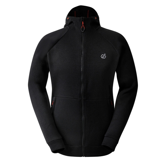 Polaire à capuche homme Shielding Noir
