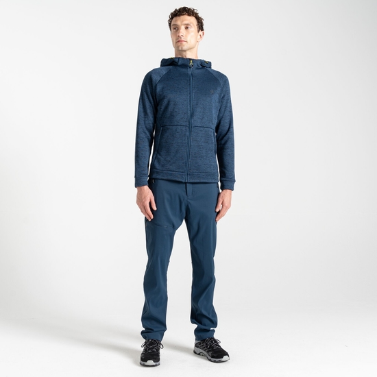 Polaire à capuche homme Shielding Bleu