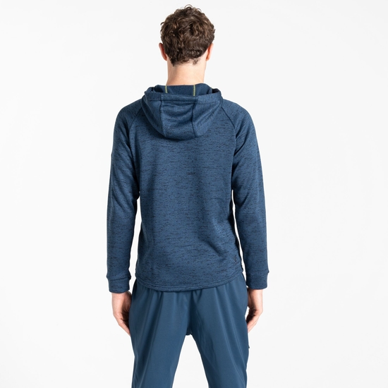 Polaire à capuche homme Shielding Bleu