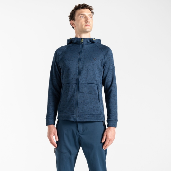 Polaire à capuche homme Shielding Bleu