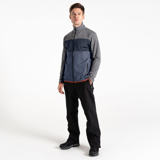 Herren Venture Fleece Dunkelgrau Meliert