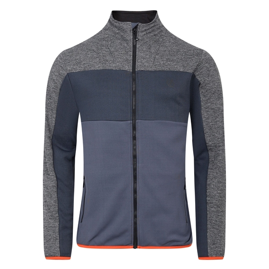 Herren Venture Fleece Dunkelgrau Meliert
