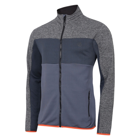 Herren Venture Fleece Dunkelgrau Meliert