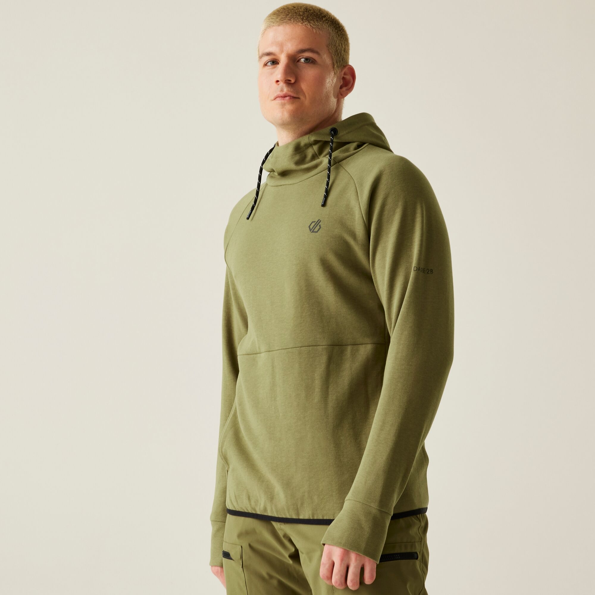Dare 2B Men's Green Ollie Hoodie, Cotton, Cotton Size: S
