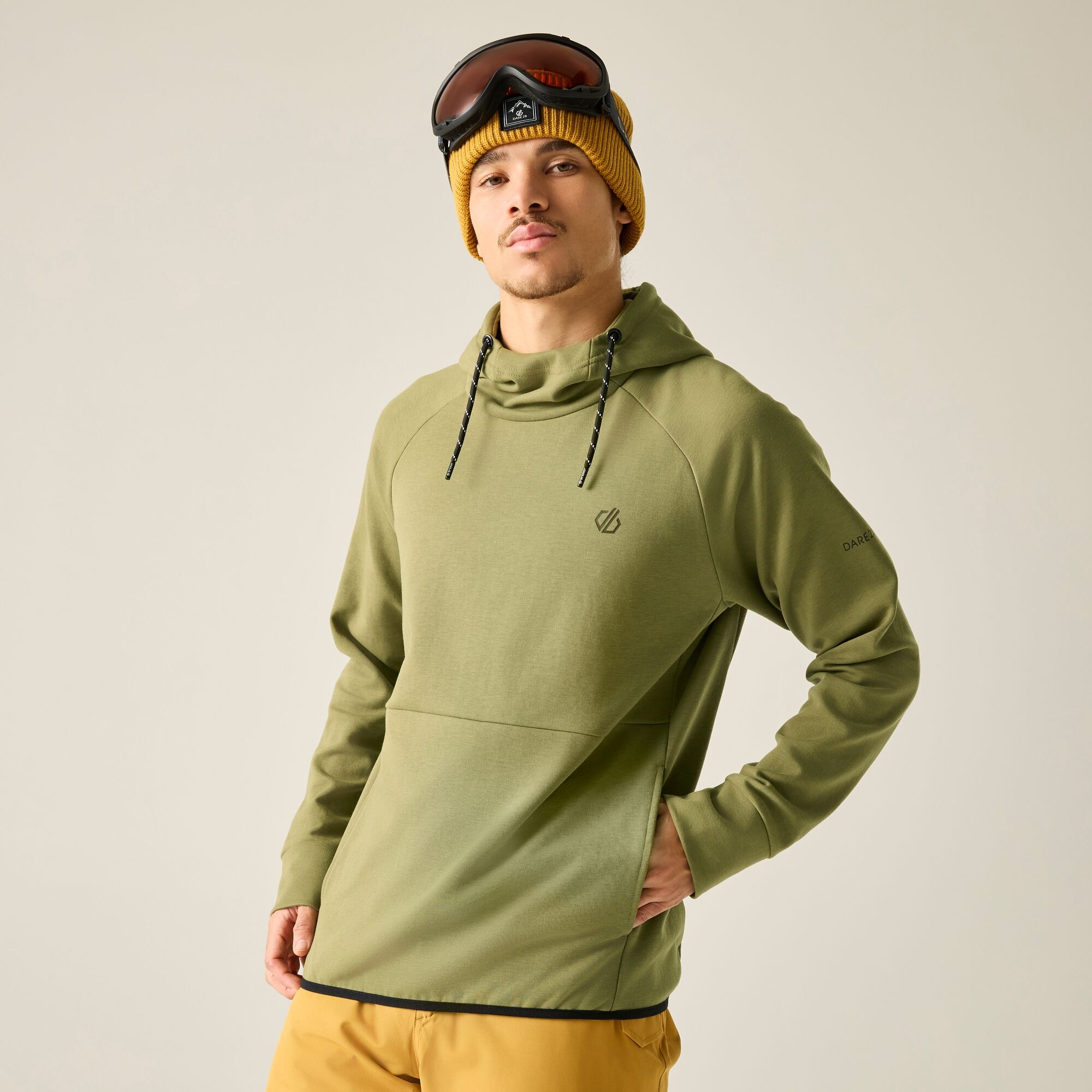 Dare 2B Men's Green Ollie Hoodie, Cotton, Cotton Size: S - Image 1