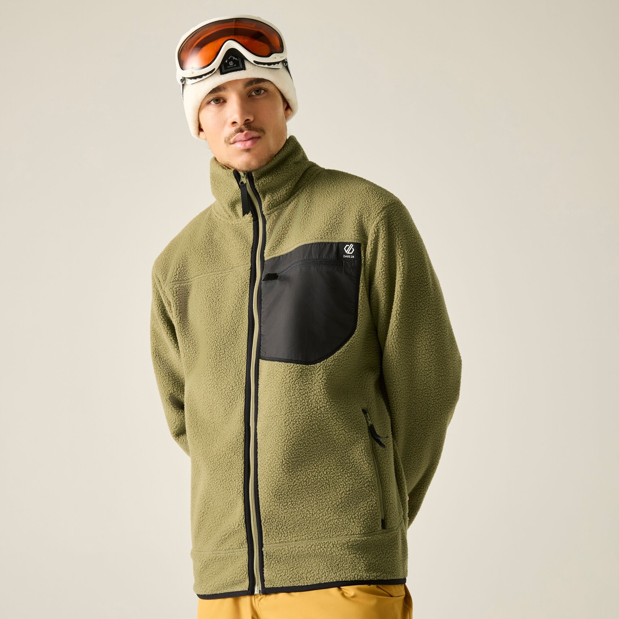 Dare 2B Men's Camber Shield Borg Fleece - Green Extra Small - Image 3