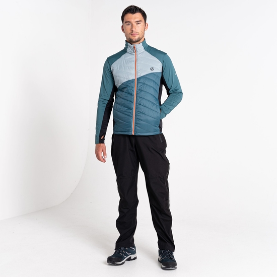 Men's Gendarme Wool Padded Vest Mediterranean Green