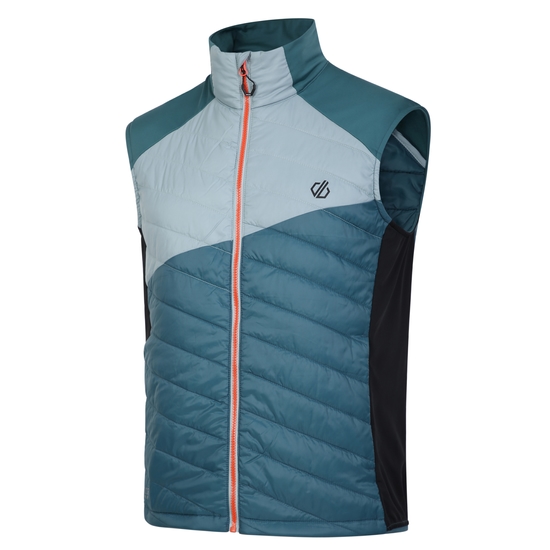 Men's Gendarme Wool Padded Vest Mediterranean Green