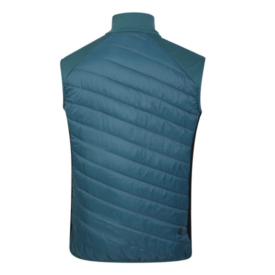 Men's Gendarme Wool Padded Vest Mediterranean Green