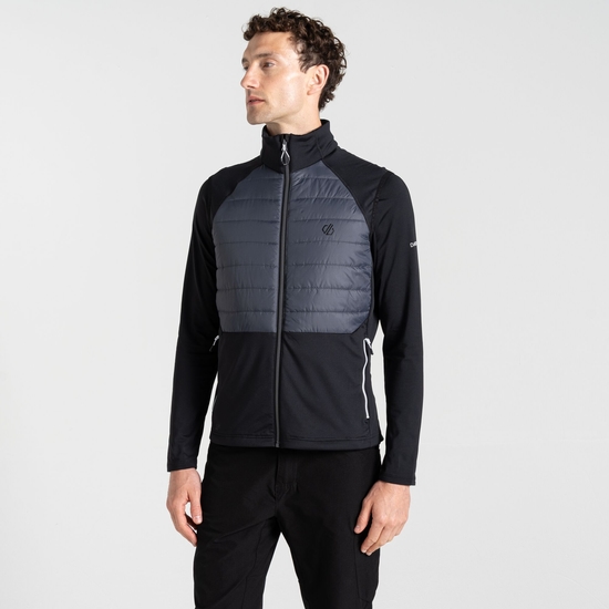 Men's Descending Gilet Black Ebony Grey
