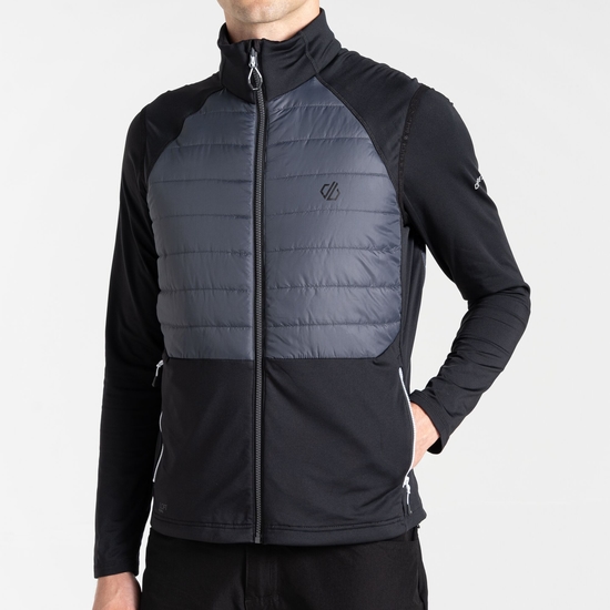 Men's Descending Gilet Black Ebony Grey