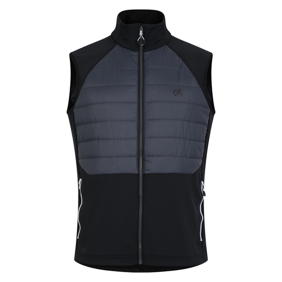 Men's Descending Gilet Black Ebony Grey