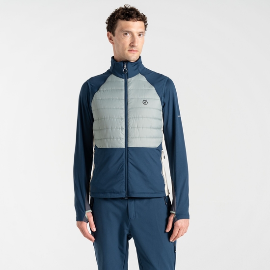 Men's Descending Gilet Green Moonlight Denim