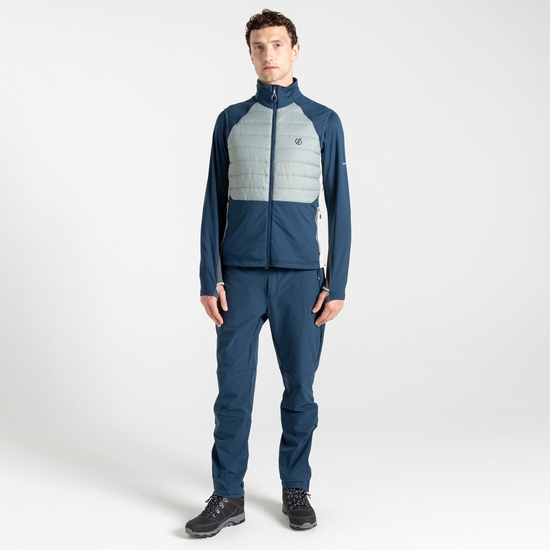Men's Descending Gilet Green Moonlight Denim